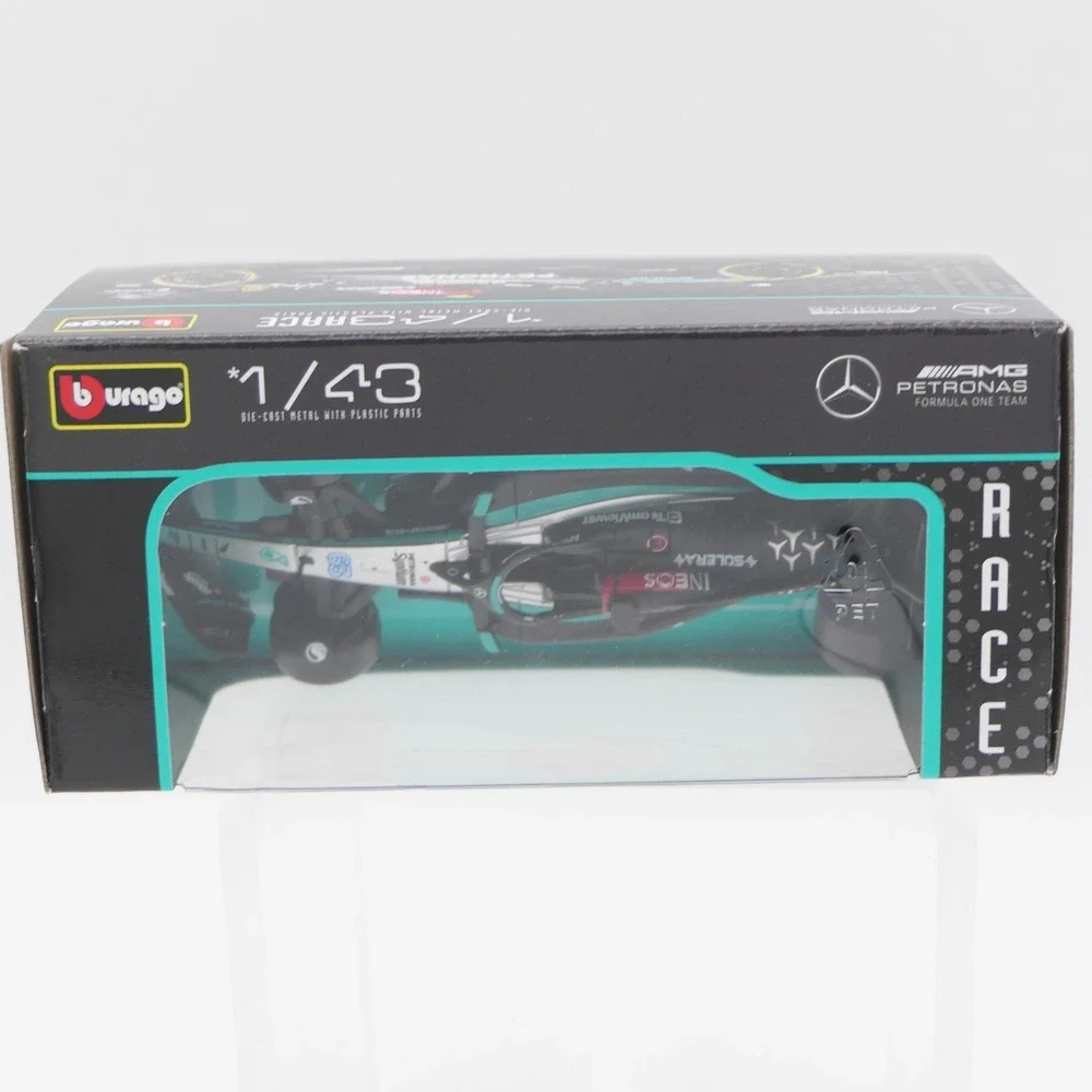Bburago Mercedes AMG Petronas F1 W15 1/43 Diecast Metal Race Car Collectible Box